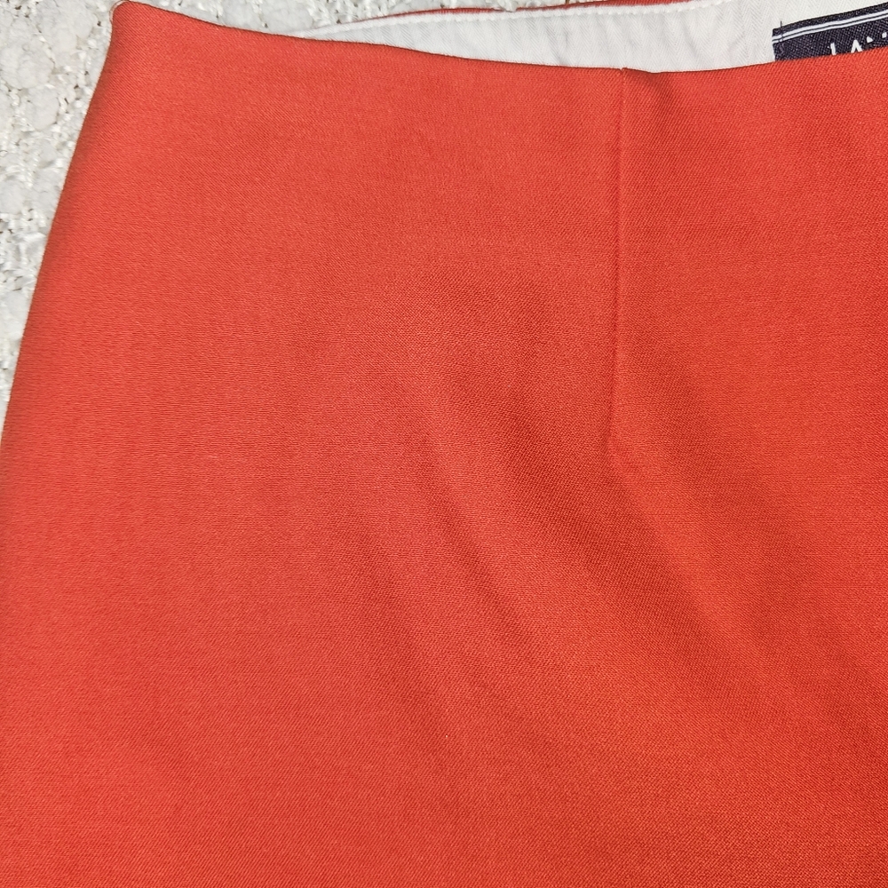 NWT Lands' End Mid-Rise Bi-Stretch Cropped Capri Pants Orange Size 4 - Picture 3 of 9